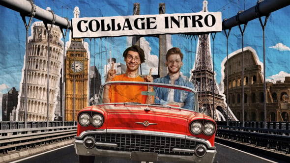Retro Paper Collage Style Intro（800929）-技能树